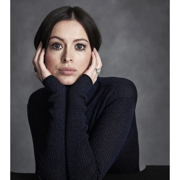 La Ligne Mel Two-Tone Metallic Ribbed Knit Dress - Picture 2 of 8